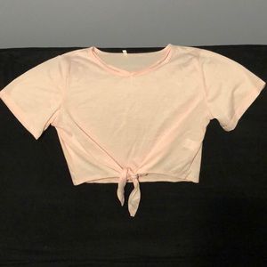 Tied crop top